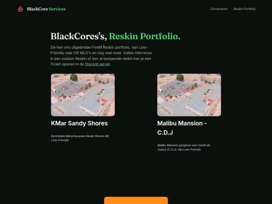 Reskin_portfolio screenshot