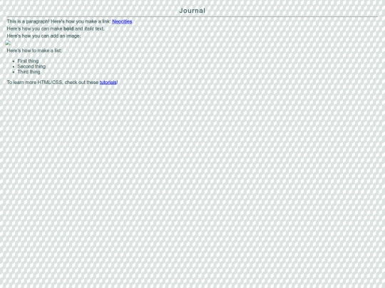 journal screenshot