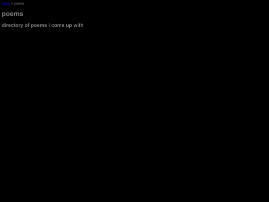 poems screenshot