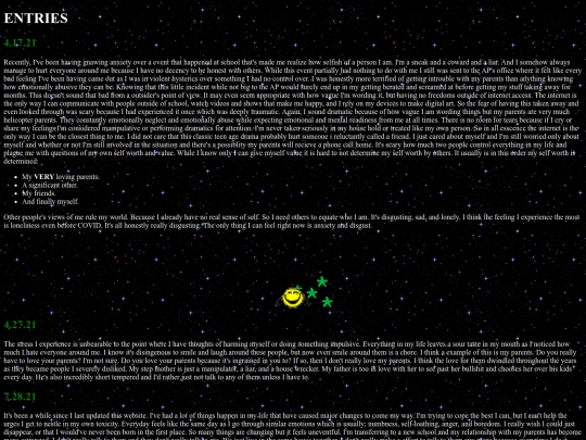 entries screenshot
