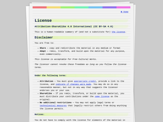 license screenshot