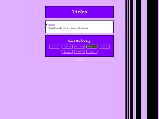 links screenshot