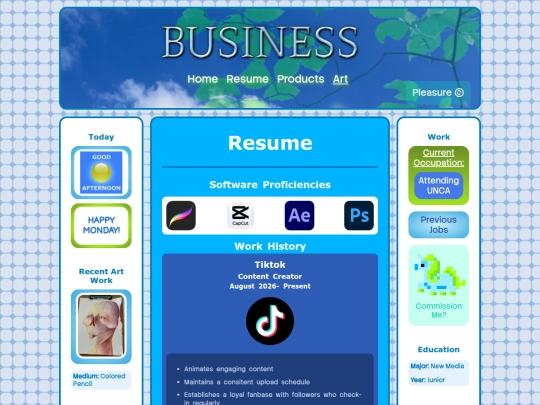 resume screenshot