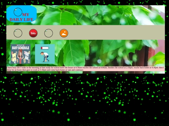 project/my activies screenshot