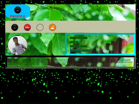 project/my prifile screenshot