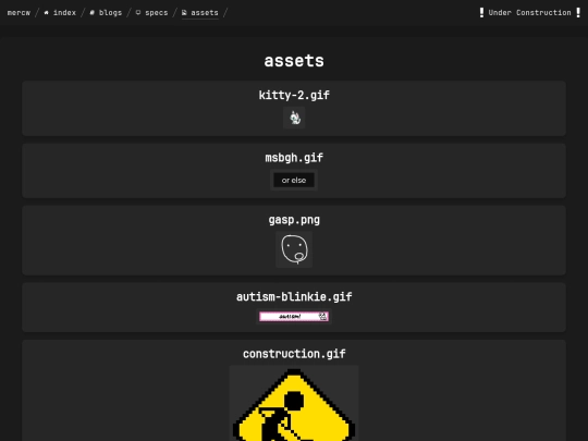 assets screenshot