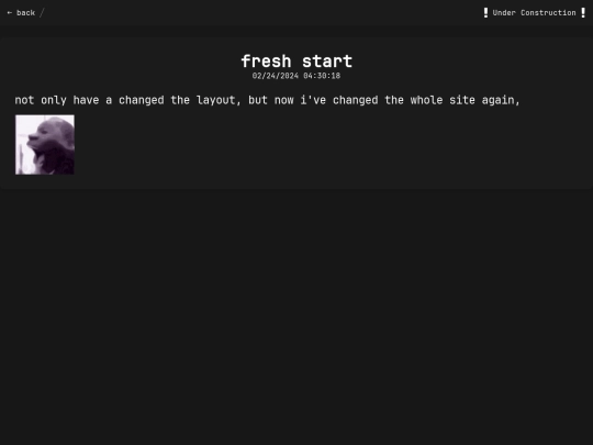 blogs/fresh-start screenshot