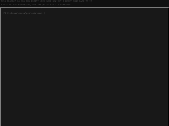 projects/cmd screenshot