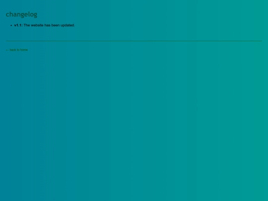 changelog screenshot