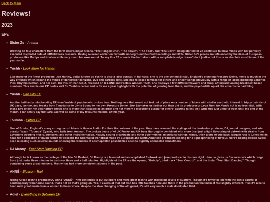 reviews screenshot
