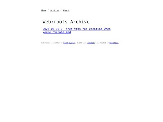 archive screenshot