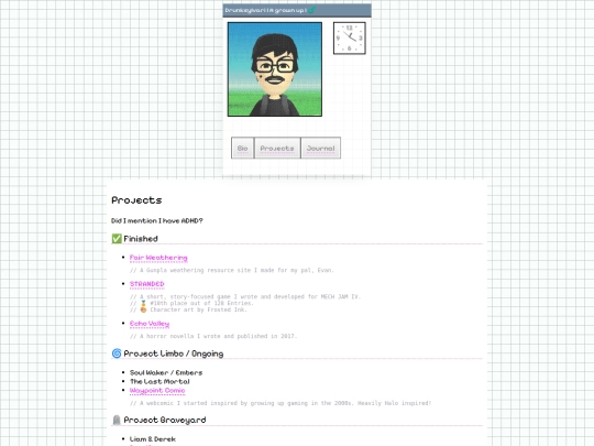 projects screenshot