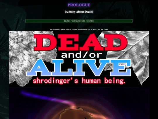 comic/prologue screenshot