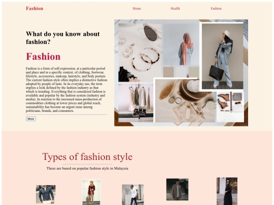 fashion screenshot