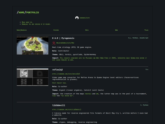 portfolio screenshot