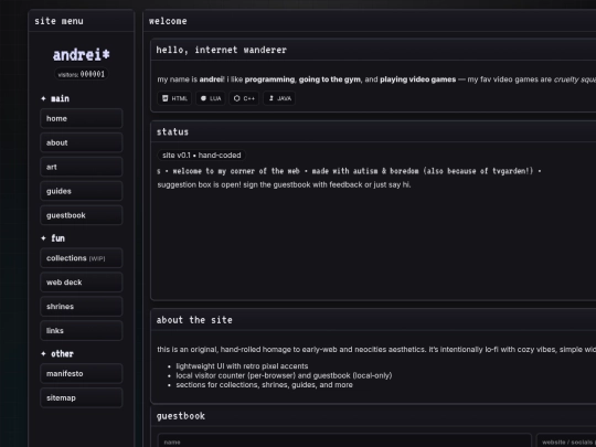 index screenshot