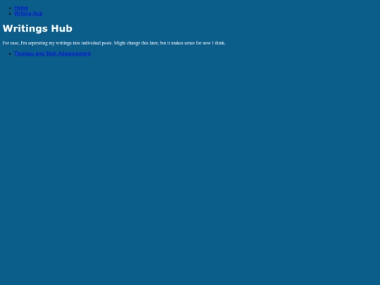 writingsHome screenshot