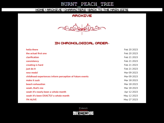 burntpeachtree/archive screenshot