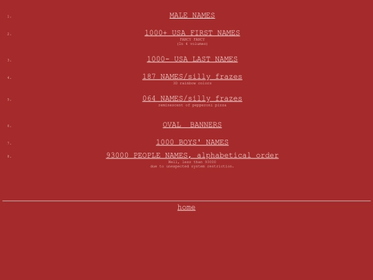 BANNERS/BULKnames screenshot