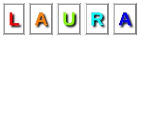BANNERS/QUAINTANCES/FONTs/LAURA-2/LAURA-RAINBOW screenshot