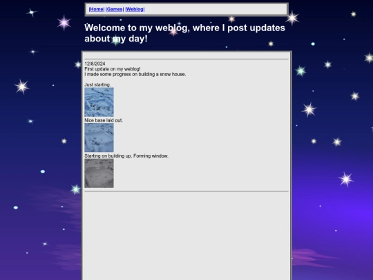 weblog screenshot