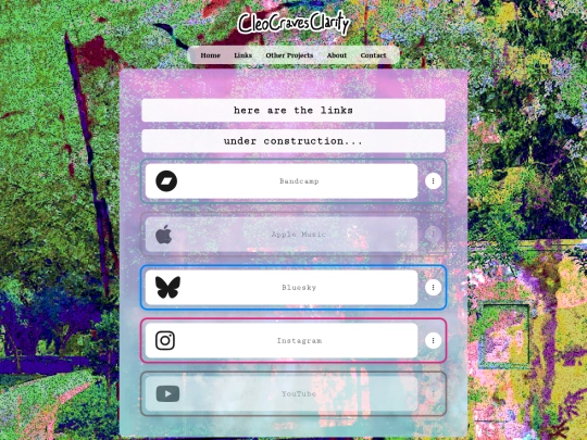 links screenshot