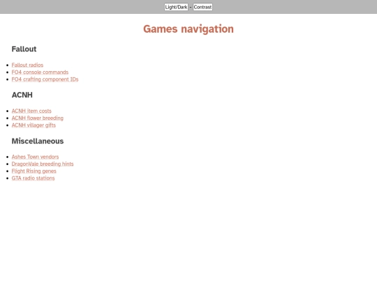 games/gamesnav screenshot
