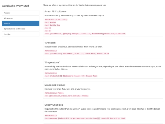 macros screenshot