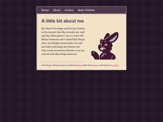 blog/about screenshot