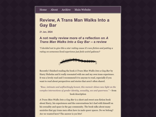 blog/posts/2024-01-21-Review,-A-Trans-Man-Walks-Into-a-Gay-Bar screenshot
