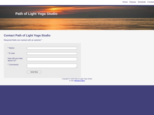 projectone/contact screenshot