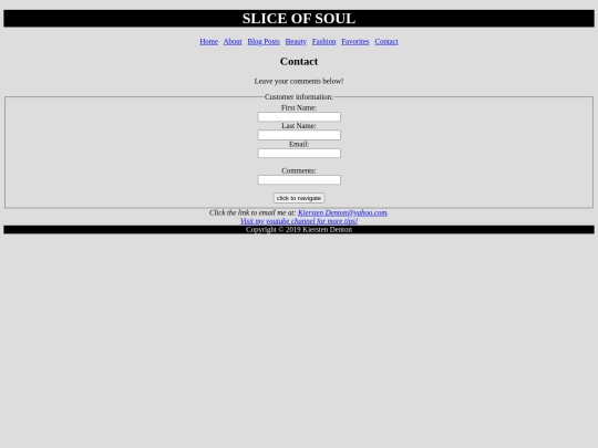 Contact screenshot