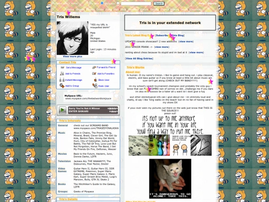 myspace/thelastwordisrejoyce screenshot