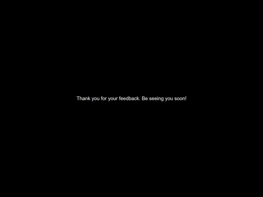 thankyou screenshot