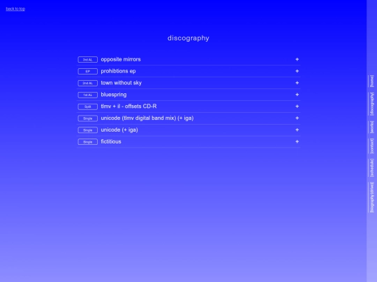 discography screenshot