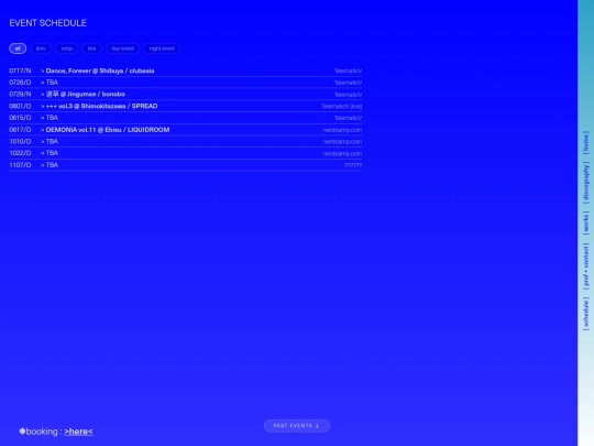 schedule screenshot