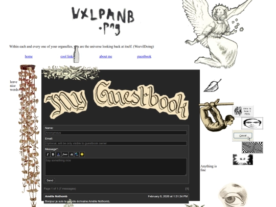 guestbook screenshot