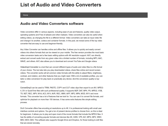 converters screenshot