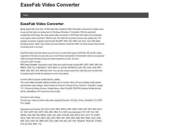 easefabvideoconverter screenshot