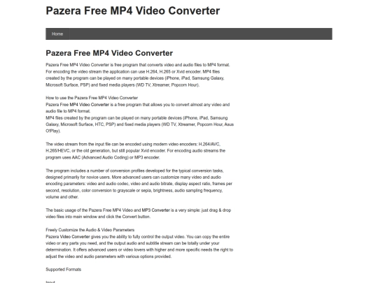 pazeravideoconverter screenshot