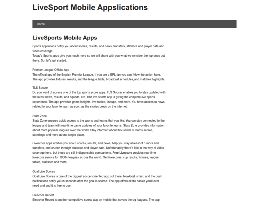 sportsapp screenshot