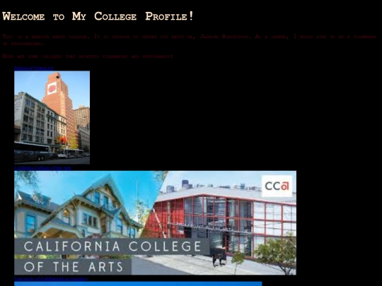 college screenshot