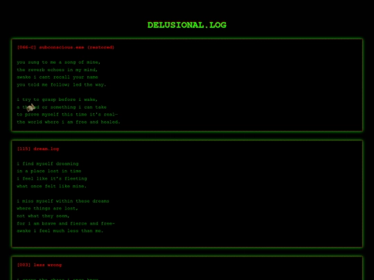 delusional_log screenshot