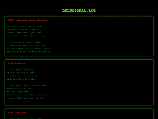 delusional_loggggg screenshot