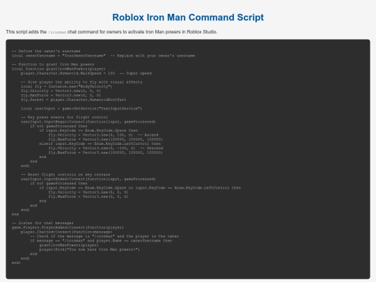 robloxstudioironmancommand screenshot