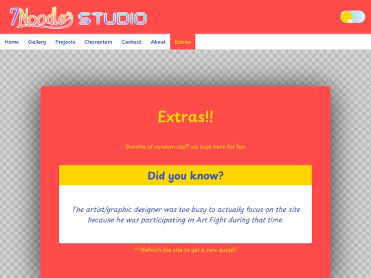 extras screenshot