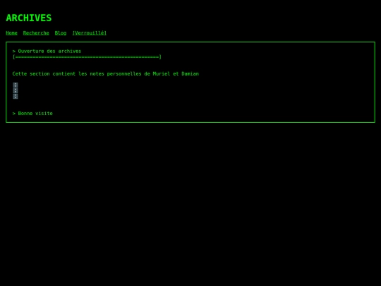 archives screenshot