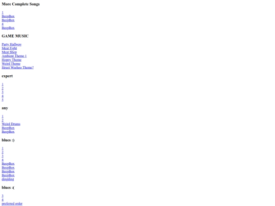 Disorganized Beepbox Links screenshot