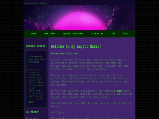 index screenshot