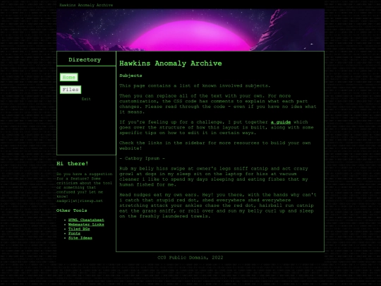 subjects screenshot